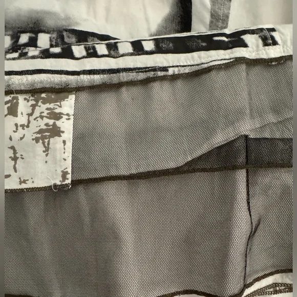 Tango Mango Collection Art-to-Wear Patchwork Embellished Tunic Shirt Small - Picture 12 of 13